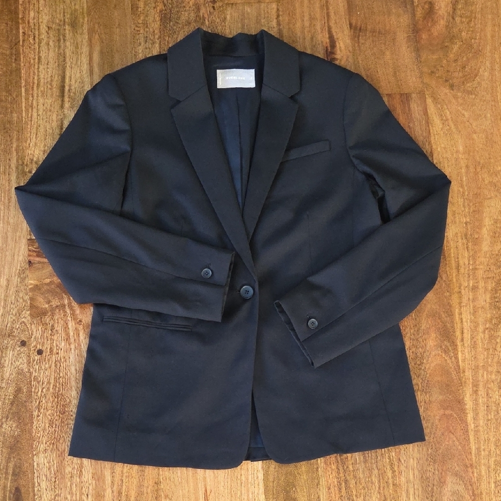 Everlane Black Blazer NWT ( flaw) - Picture 7 of 16